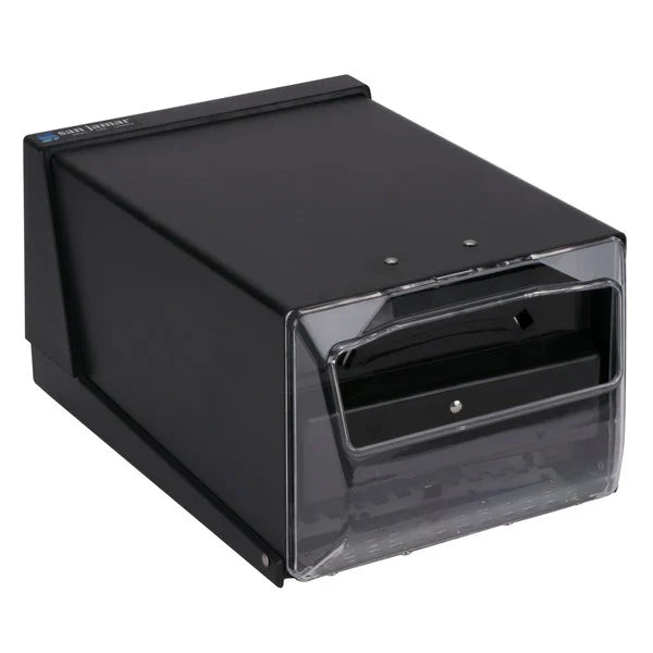 Fullfold Countertop Napkin Dispenser - Clear Face with Black Body