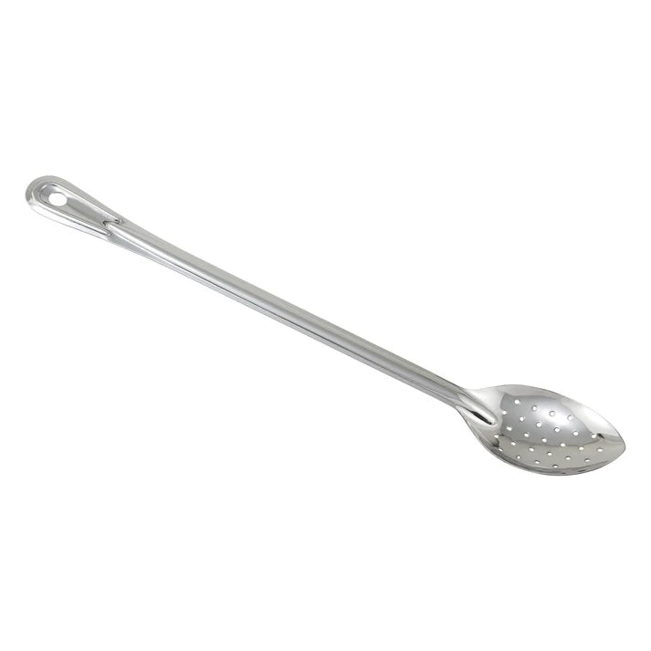 Heavy-Duty Basting Spoon, Stainless Steel, 1.5mm - Perforated, 18"
