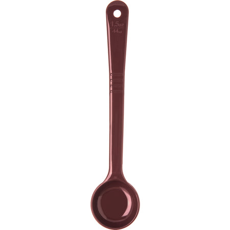 Measure Misers 1.5 oz. Reddish Brown Acetal Long Handle Portion Spoon