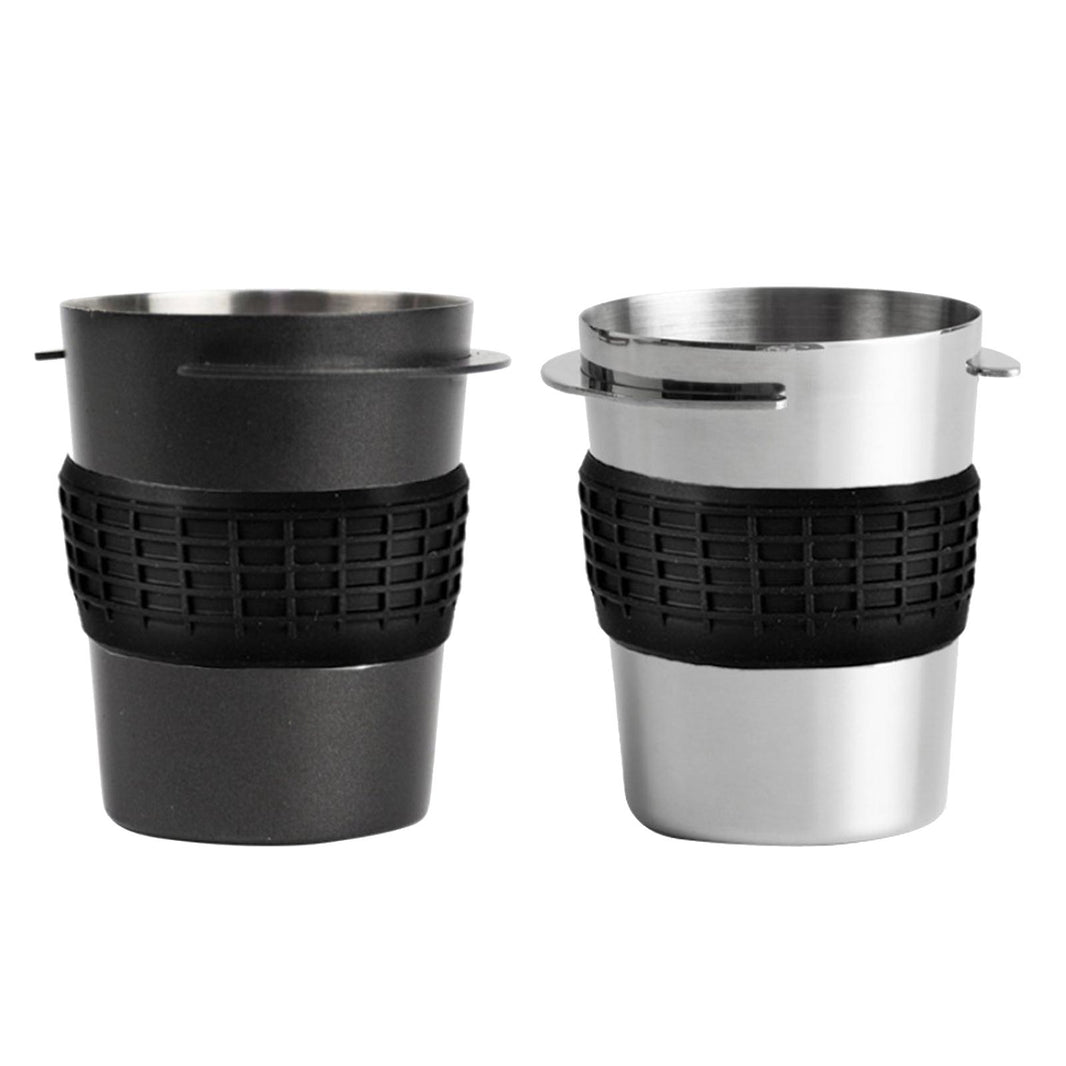 PORTAFILER PRECISION DOSING CUP WITH ANTI SLEEVE 58 MM CAPACITY-120 ML/50G FOOD GRADE 304 STAINLESS STEEL