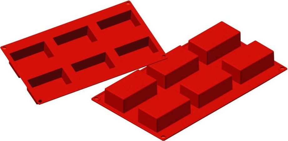 FINANCIERS - SILICONE BAKING MOULD  - 6 CUPS
