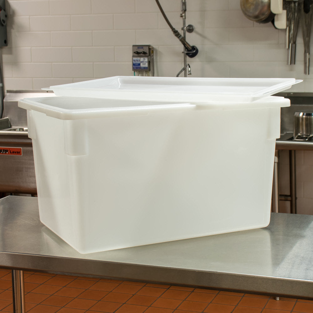Cambro 26" x 18" White Poly Flat Lid for Food Storage Box