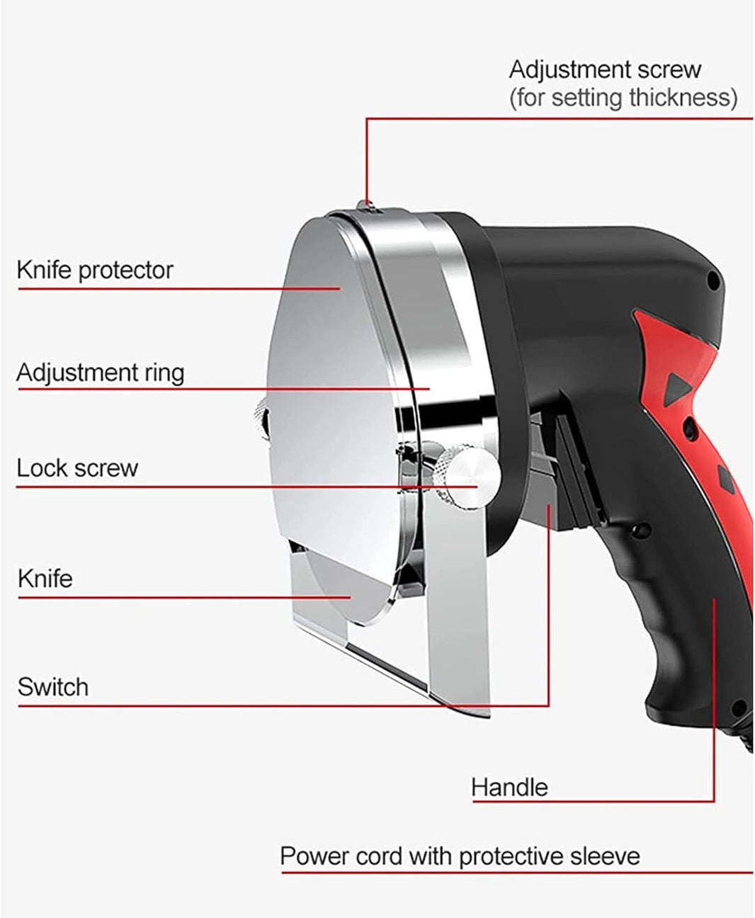 Meat Slicer Handheld Kebab Cleaver Machine