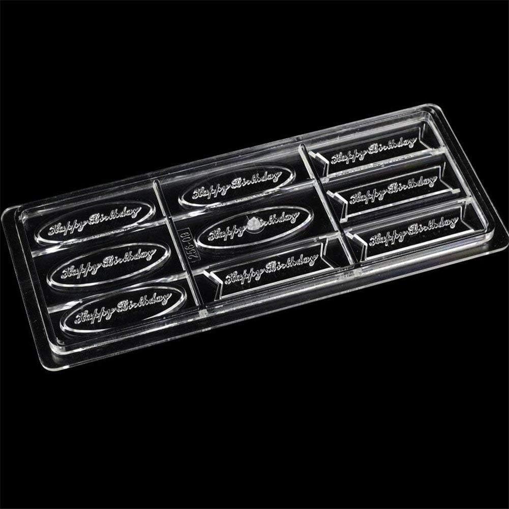 HAPPY BIRTHDAY PC CHOCOLATE MOLD - 9PCS/5G