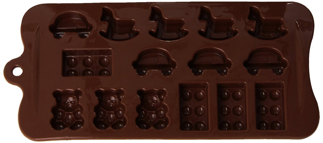 FANTASY TOYS SILICONE CHOCOLATE CANDY MOULD, 15 CUP