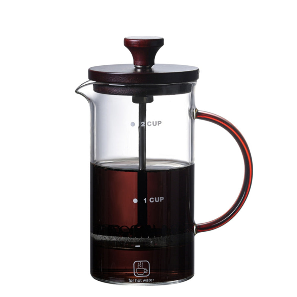 French press coffee pot heat-resistant glass tea filter pot-400ml,800ml - Brewing Edge