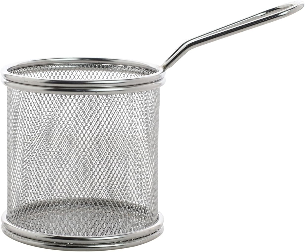 STAINLESS STEEL ROUND FRY BASKET  - 9 X 9 CM - KNICER