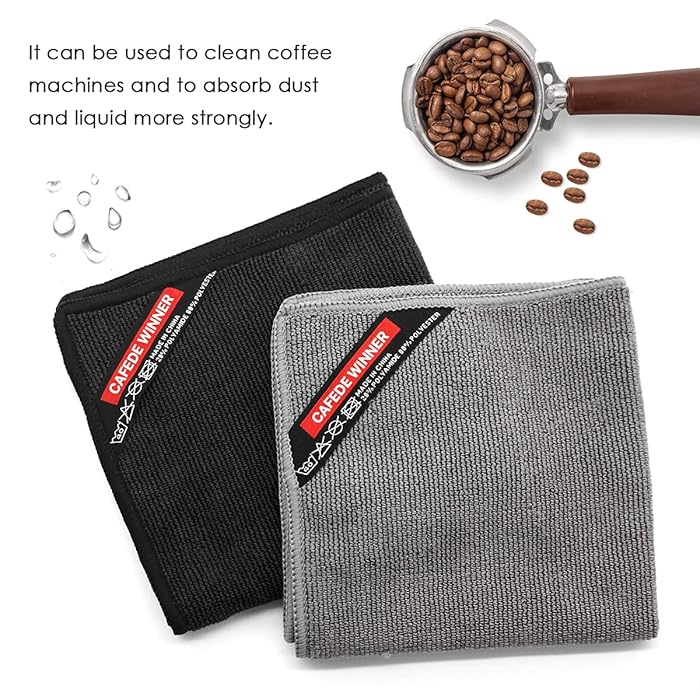 Barista 4pc Cloth Set Coffee Machine Cleaning Cloth