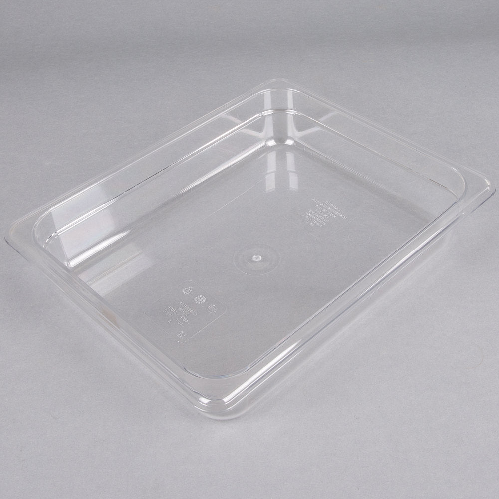 Cambro 22CW135 Camwear 1/2 Size Clear Polycarbonate Food Pan - 2 1/2" Deep