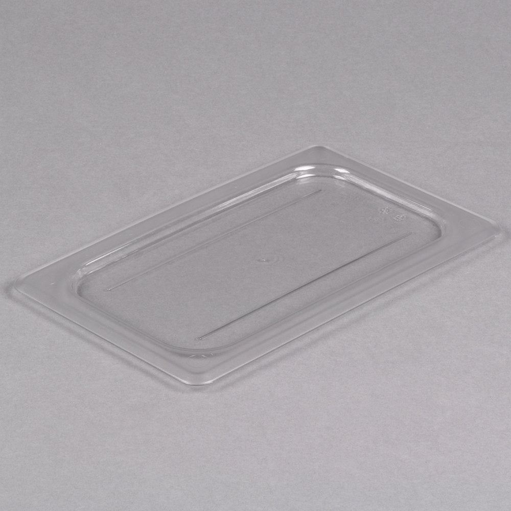 Cambro  Camwear 1/4 Size Clear Polycarbonate Flat Lid