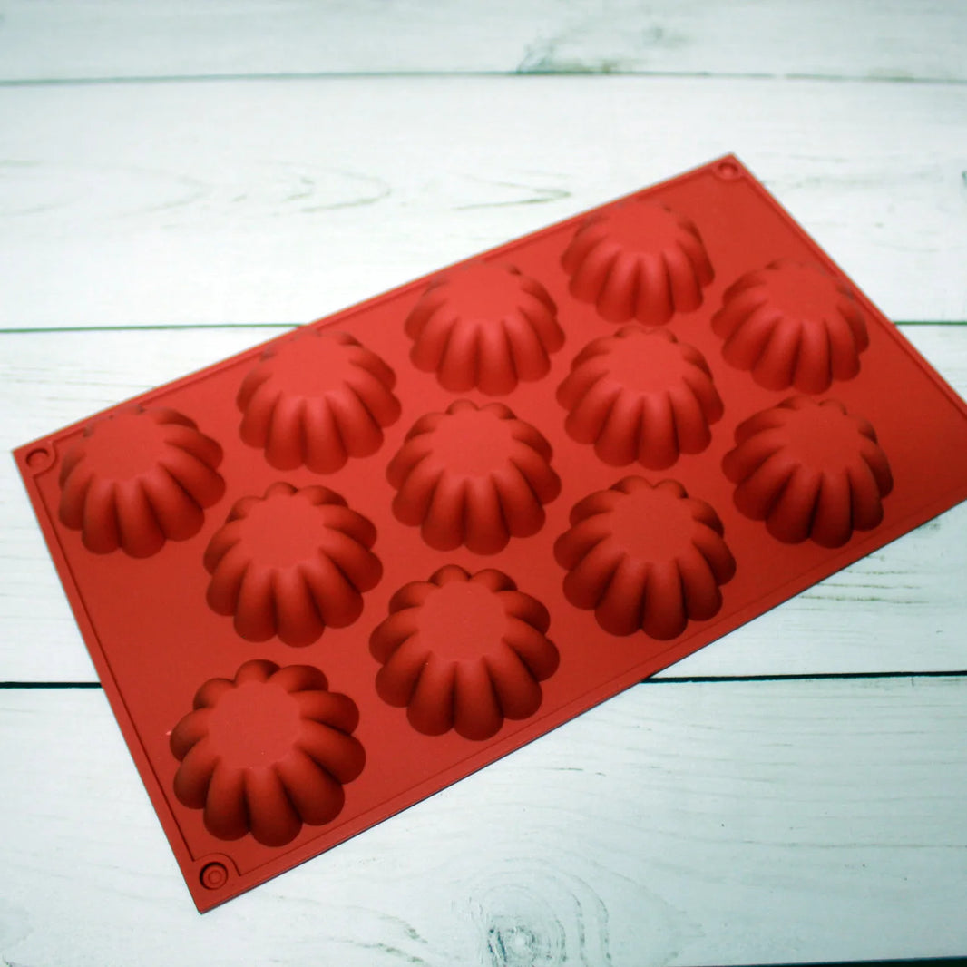 MINI-BRIOCHETE  SILICONE BAKING MOULD - 12 CUPS