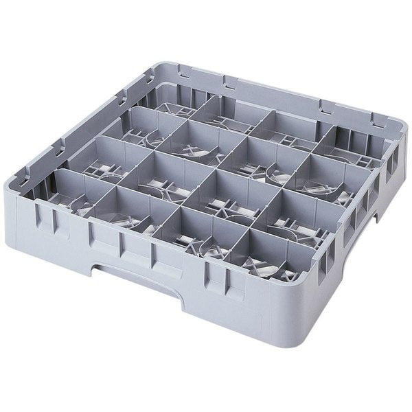 Cambro Camrack 5 7/8" Soft Gray 16 Compartment Full Size Cup Rack