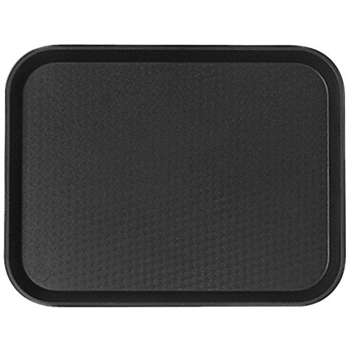 Cambro  14" x 18" Black Customizable Fast Food Tray - 12/Case