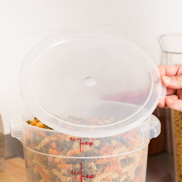 Cambro Translucent Lid for Translucent 6 and 8 Qt. Round Containers