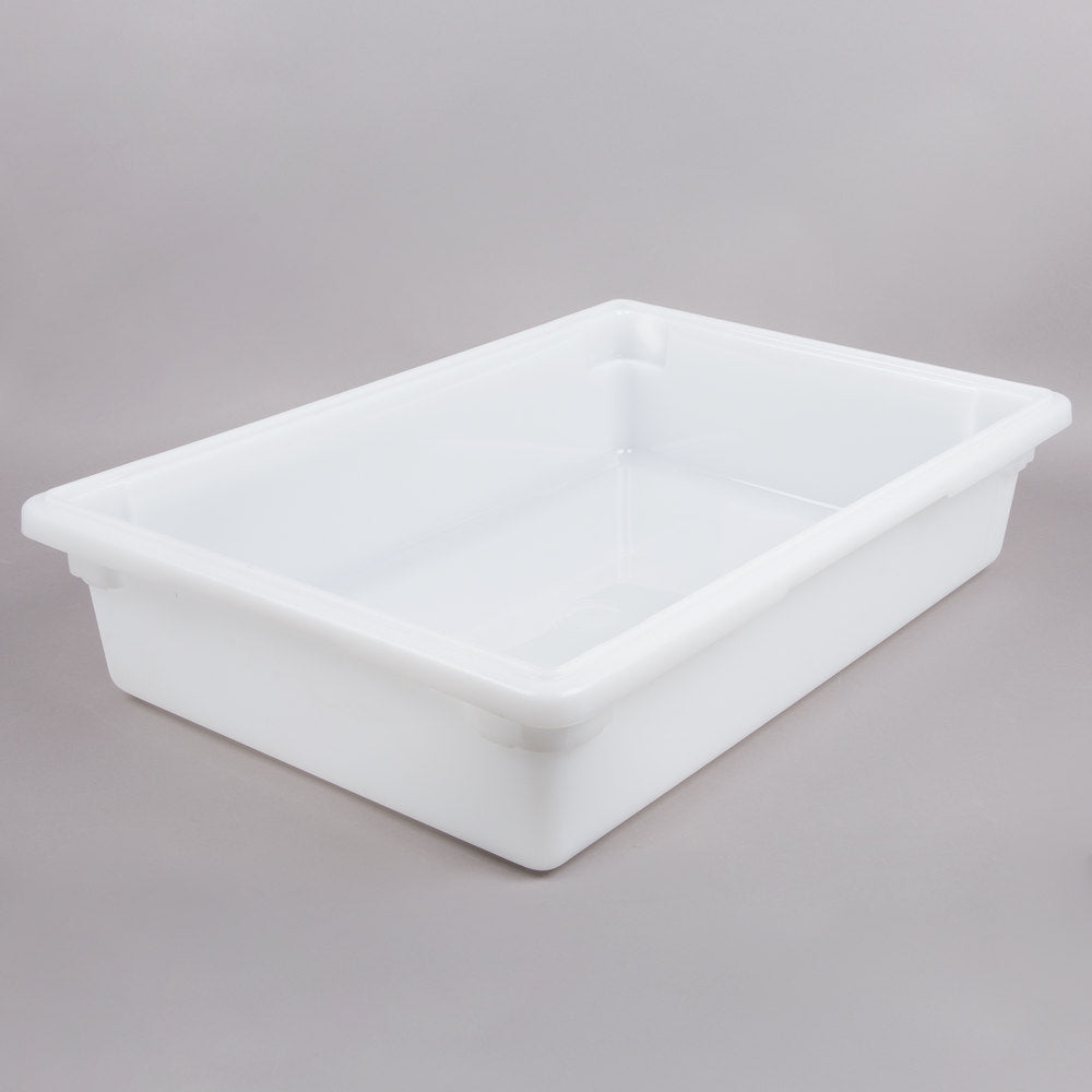 Cambro 26" x 18" x 6" White Poly Food Storage Box