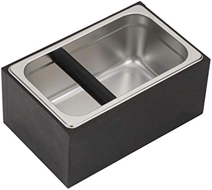 Brewing Edge Stainless Steel Coffee Knock Box with Anti-Slip Base: Spacious and Sturdy for Your Coffee Grounds