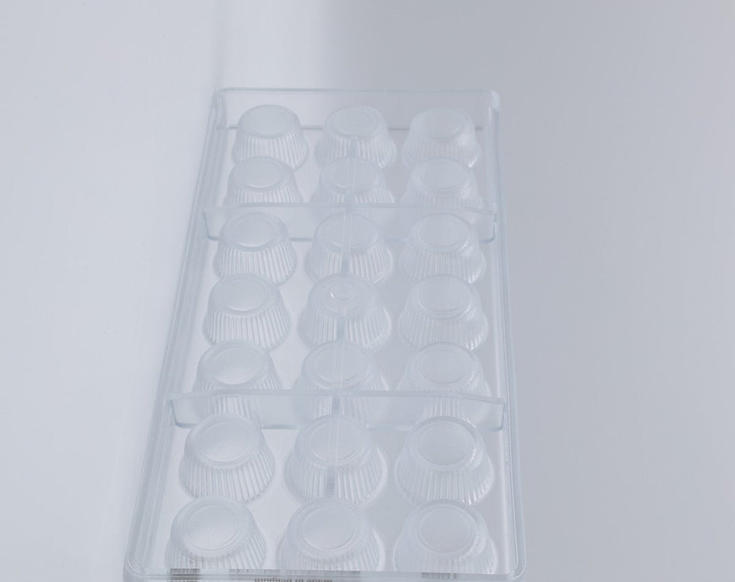FLUTED CLYNDER SHAPE PC CHOCOLATE MOLD 21PCS/7G