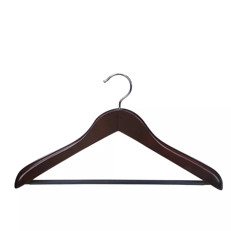 Hotel Anti-slip Silver Hook Rubber Tube Bar Coat Hanger