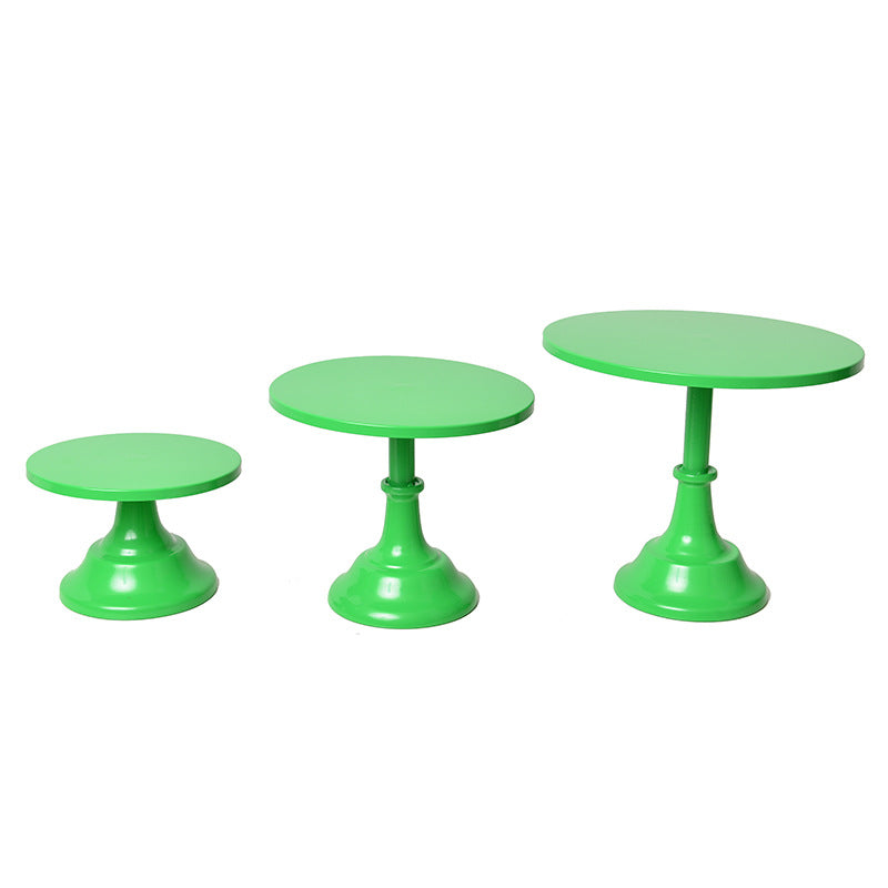 KNICER METAL CAKE STAND GREEN