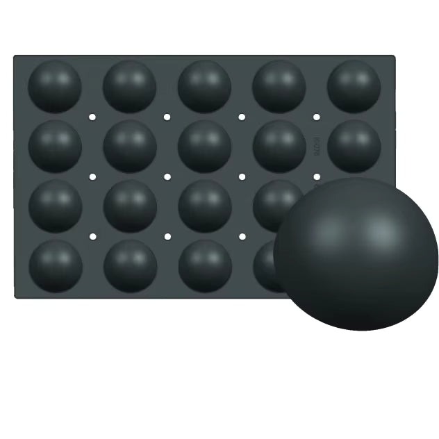 MINI HALF BALL - SILICON BAKING MOULD - 70 CUPS
