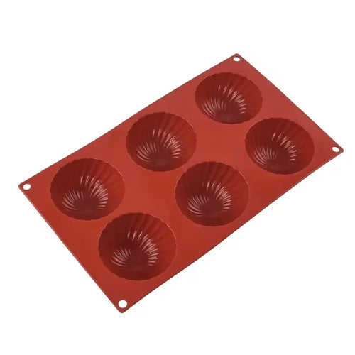 DOME SWIRL - SILICONE BAKING MOULD 6 CUPS