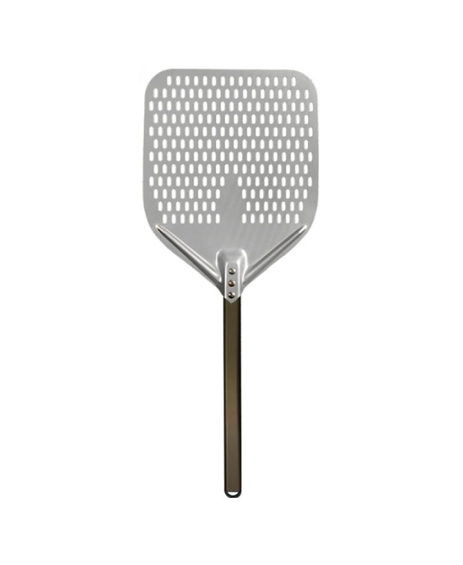 Anodized Aluminum Square Perforated Pizza Peel - Knicer