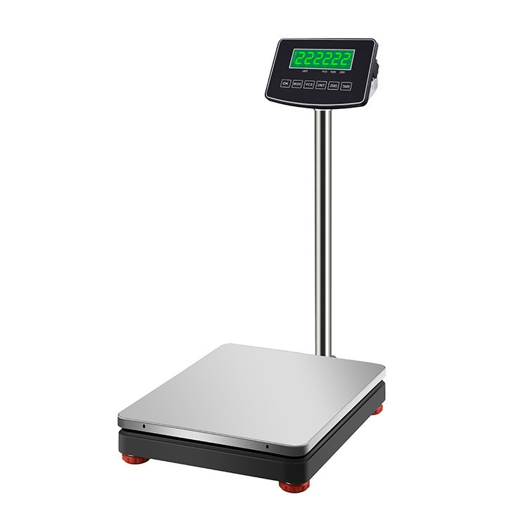 Knicer Precision Counting Platform Scale: Stainless Steel Aluminum Bracket with LCT Load Cell, 150/300/500kg Capacities