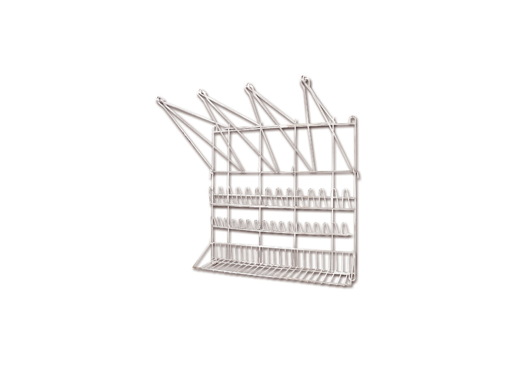 Wall Mount Pastry Bag & Tube Rack S/S