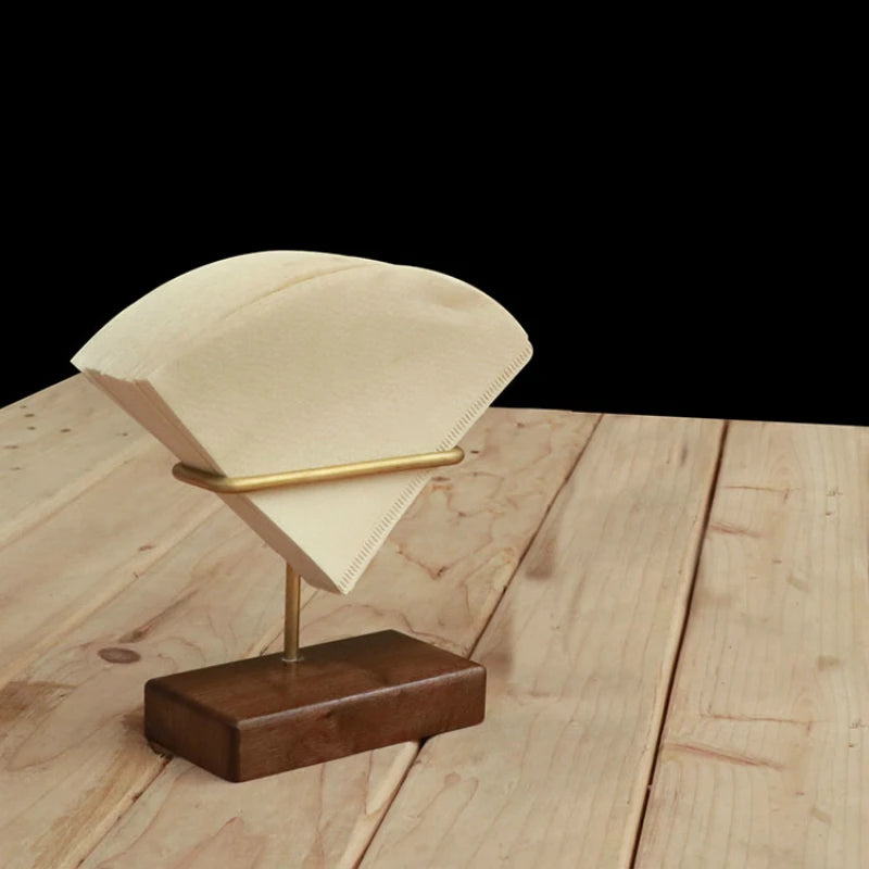 Coffee Filter Paper Shelf-copper&wood - Brewing Edge