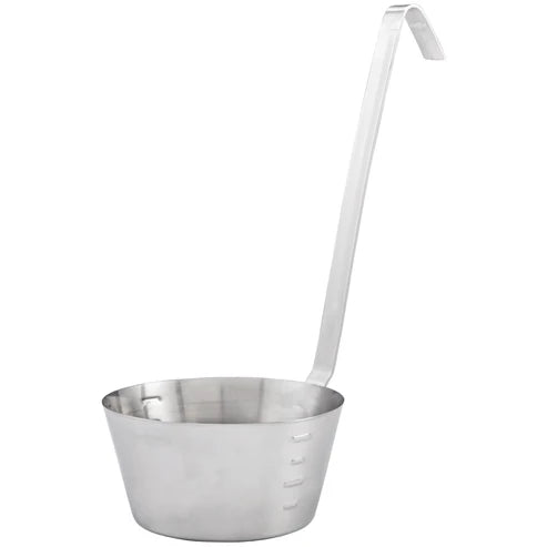 1 Qt Stainless Steel Hooked Handle Dipper