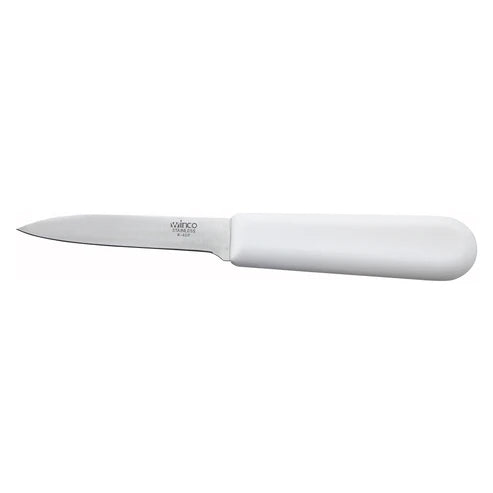 Paring Knife, White Polypropylene Handle