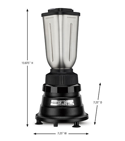 3/4 HP BAR BLENDER WITH 32 OZ. STAINLESS STEEL CONTAINER