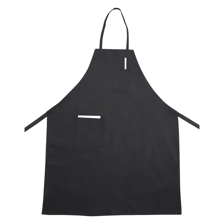 Full-Length Bib Apron with Pockets - Red