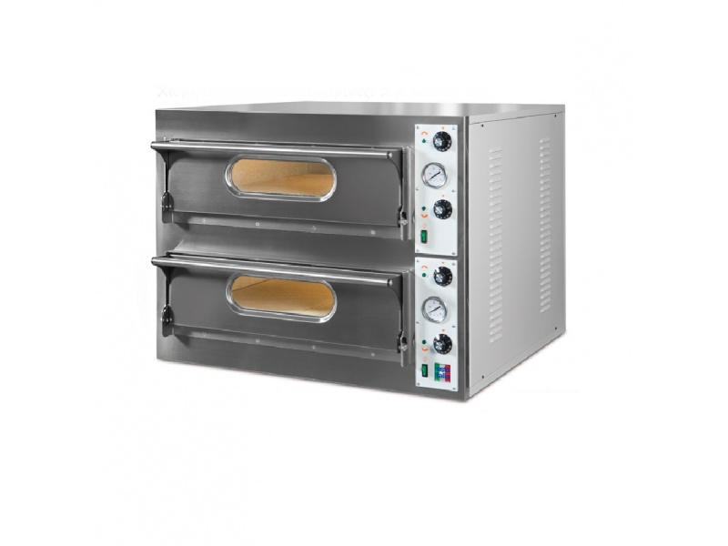 Double Deck Electric Pizza Oven 4+4 x ‎Ø 33 cm