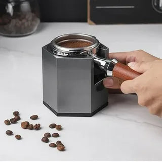 "BARISTA PORTAFILTER HOLDER  WITH HEIGHT ADJUSTABLE KNOB MATERIL- ALUMINUM ALLOY"
