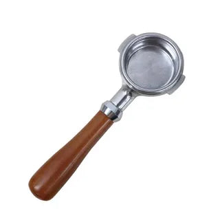 58MM PORTAFILTER WITH 2 EARS SS & WOOD