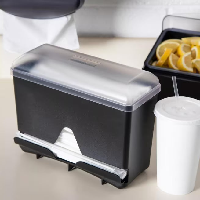 San Jamar ST250 Junior Bulk Straw Dispenser - Black