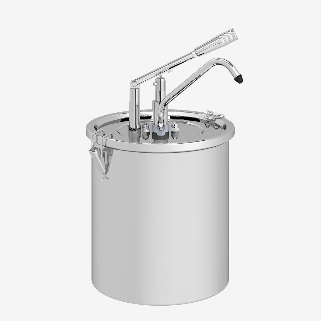 Lever Dispenser with 10 Ltr. Stainless Steel Locksafe Container