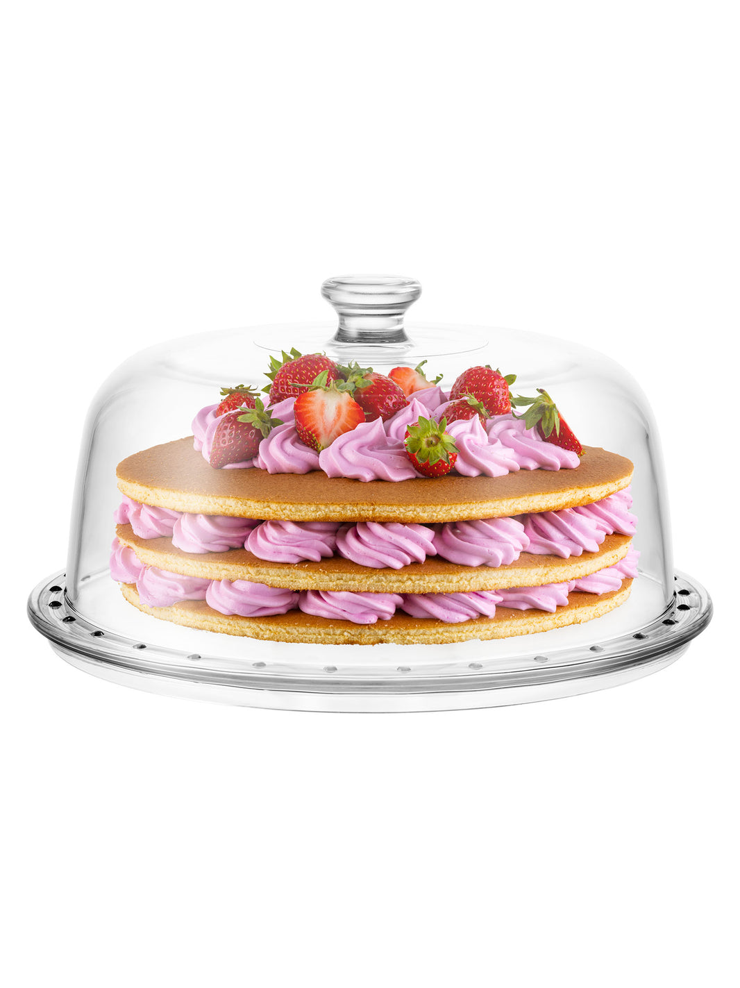 Palladio Cake Plate W/Dome 31cm - Borgonovo