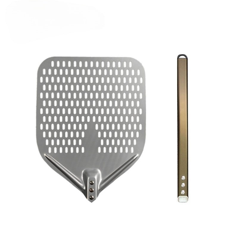 Anodized Aluminum Square Perforated Pizza Peel - Knicer
