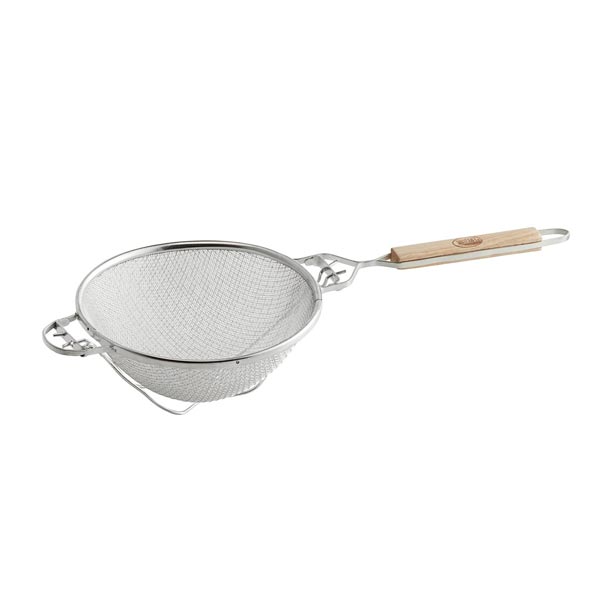 8 3/4" Reinforced Heavy-Duty Tin Strainer with Flat Handle / Tablecraft