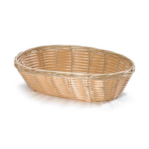 9" Oval Natural Handmade Basket / Tablecraft