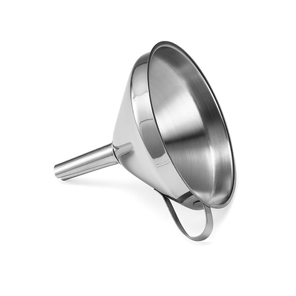 4" Dia Funnel, Stainless Steel