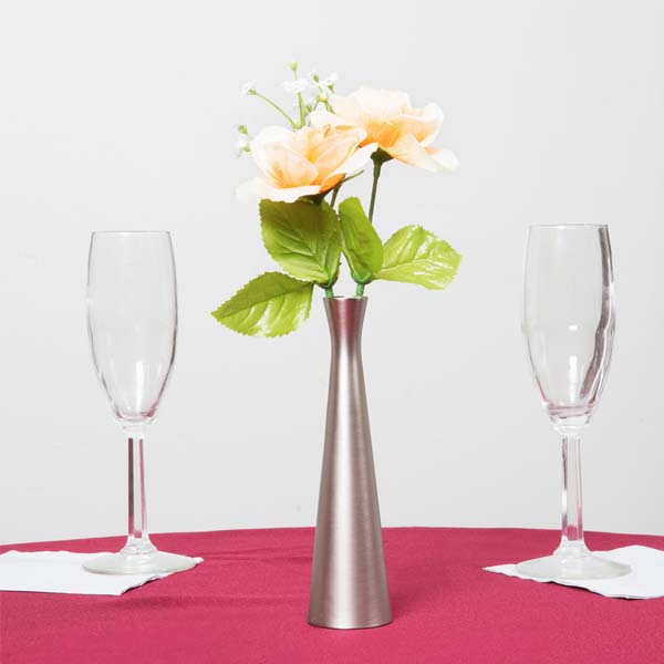 6 1/2" Metal Hourglass Bud Vase / Tablecraft