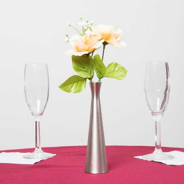 8" Metal Hourglass Bud Vase / Tablecraft