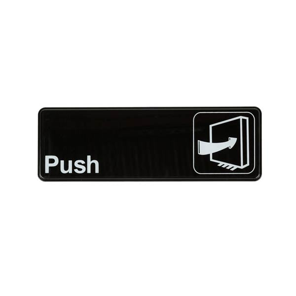 9" x 3" 'Push' Sign / Tablecraft