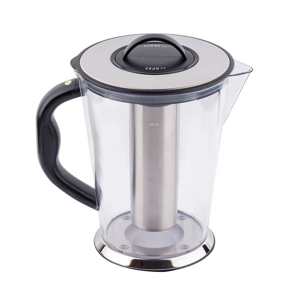 Plastic Clear 3/4 Gallon Stainless Steel Center Ice Core Pitcher / Tablecraft