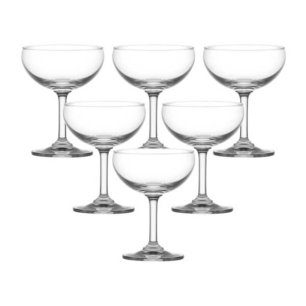 Ocean 200ml 6-Piece Set Classic Champagne Glass / Clear