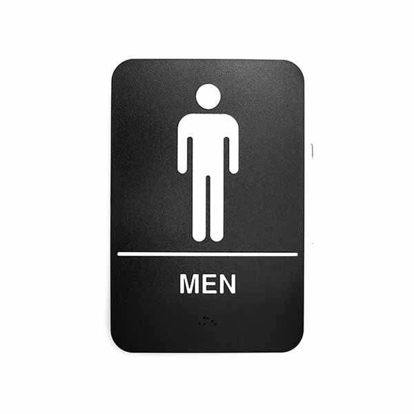 Plastic Men Braille Sign / Tablecraft