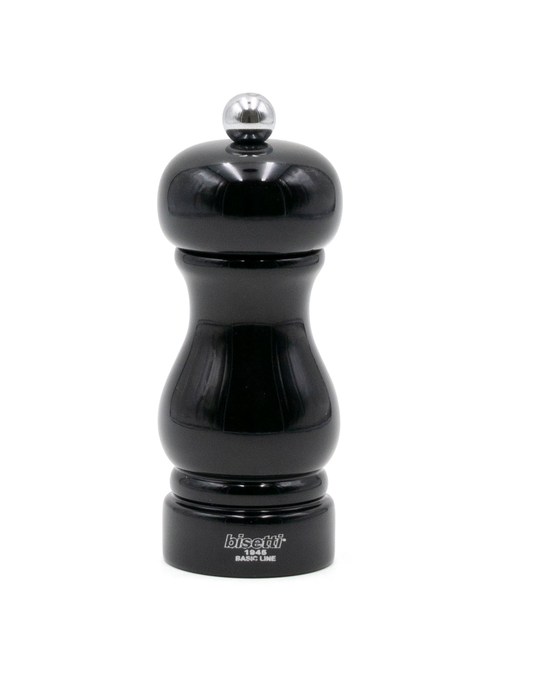 Bisetti Beech Wood Salt And Pepper Mill -  Black Lacquered